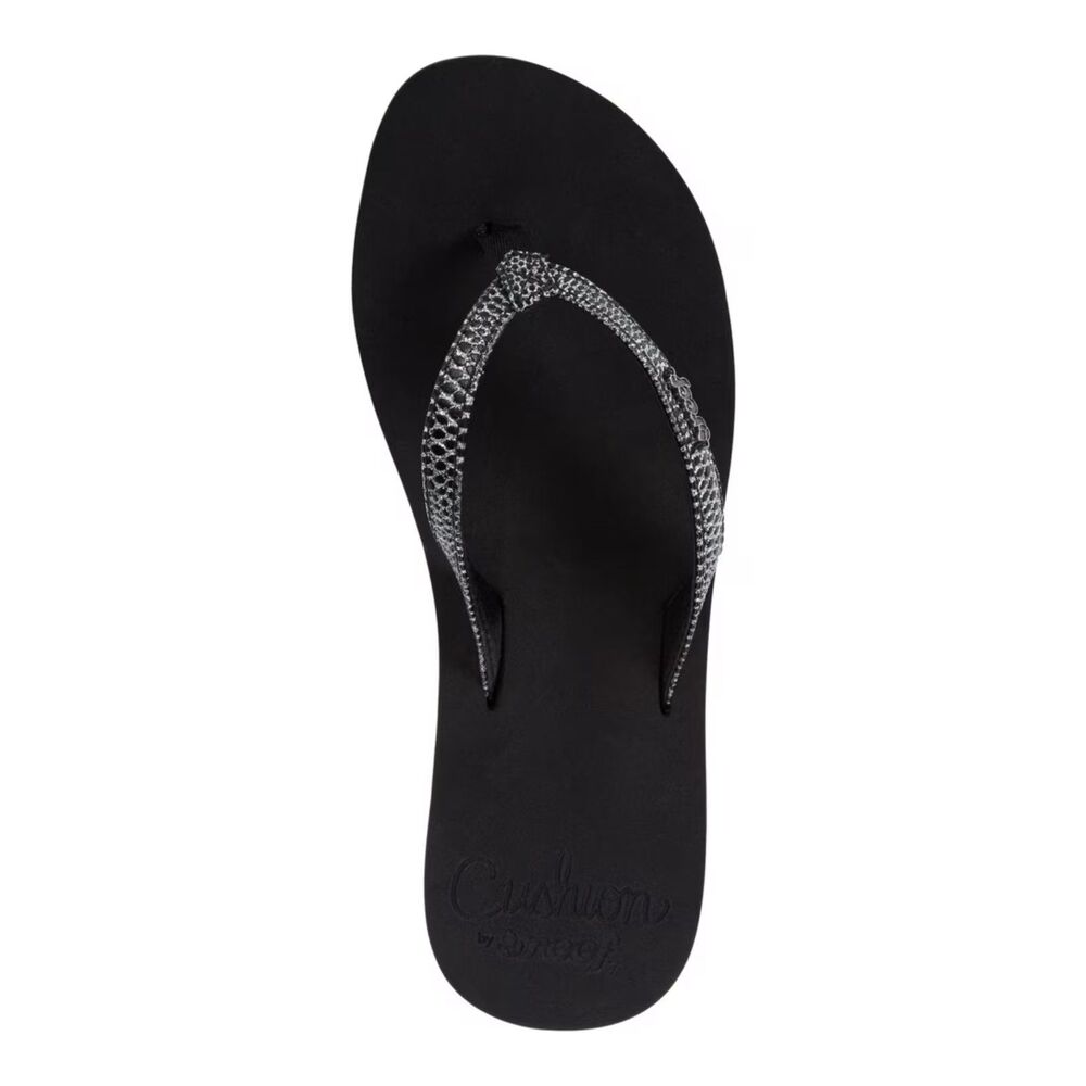 NWT Reef Star Cushion Sassy Sandals in Black, Size 8 (S3) - Picture 1 of 5